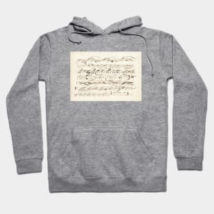 Paganini | Original score, manuscript by Niccolò Paganini Hoodie